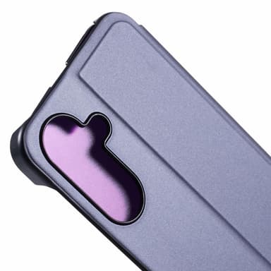 SKALO Samsung A36 5G Clear View Lompakkokotelo - Violetti