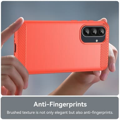 SKALO Samsung A36 5G Armor Carbon Suojakuori - Punainen