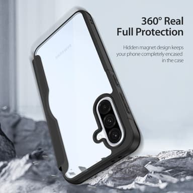 DUX DUCIS Samsung A56 5G Skin X Pro Lompakkokotelo - Musta