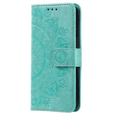 SKALO Samsung A36 5G Mandala Lompakkokotelo - Turkoosi