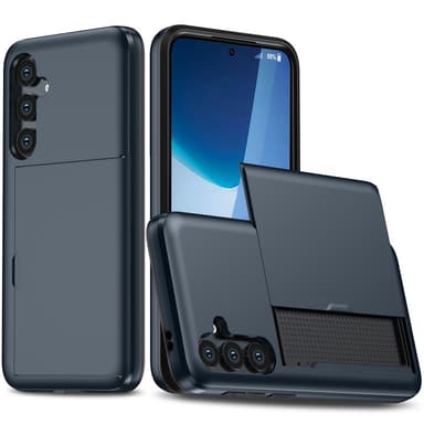 SKALO Samsung A36 5G Armor Korttikotelo Suojakuori - Sininen