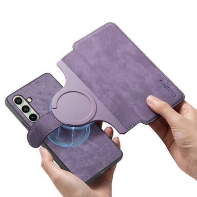 SKALO Samsung A56 5G CASENEO MW-03 Lompakkokotelo - Violetti