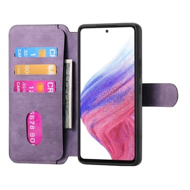 SKALO Samsung A56 5G CASENEO MW-03 Lompakkokotelo - Violetti