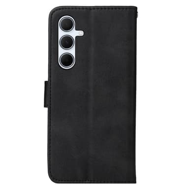 SKALO Samsung A56 5G PU-nahka Lompakkokotelo - Musta