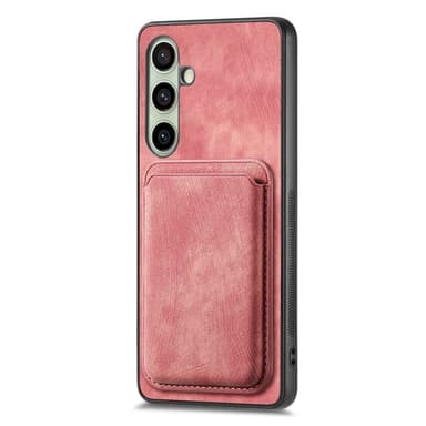 SKALO Samsung A56 5G PU-nahkainen magneettinen korttikotelo Suojakuori - Pinkki