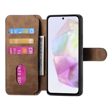 SKALO Samsung A36 5G CASENEO MW-03 Lompakkokotelo - Ruskea