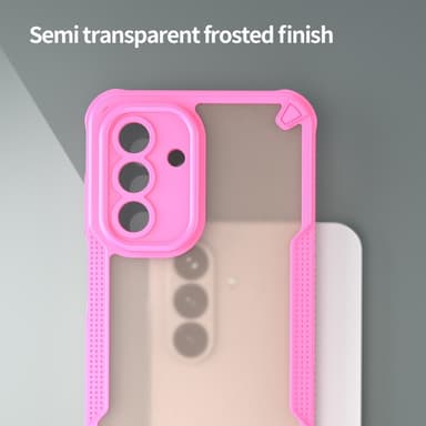 SKALO Samsung A26 5G Armor Hybrid Frosted Suojakuori - Pinkki