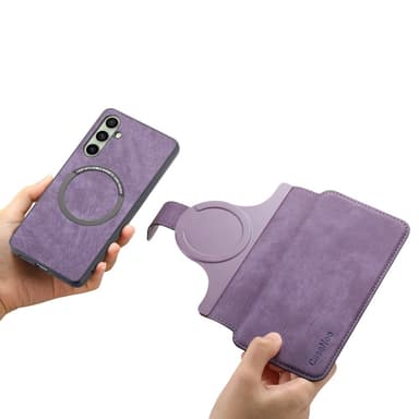 SKALO Samsung A56 5G CASENEO MW-03 Lompakkokotelo - Violetti