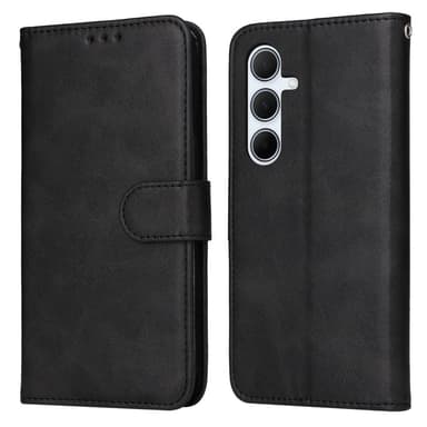 SKALO Samsung A56 5G PU-nahka Lompakkokotelo - Musta