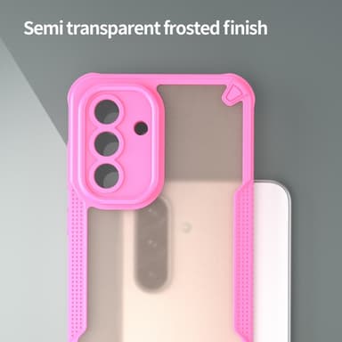 SKALO Samsung A56 5G Armor Hybrid Frosted Suojakuori - Pinkki