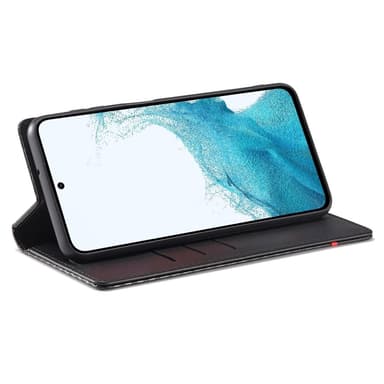 SKALO Samsung A26 5G LC.IMEEKE Carbon Fiber Lompakkokotelo - Musta