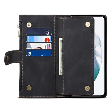 SKALO Samsung A26 5G ESEBLE Big Wallet Lompakkokotelo - Musta
