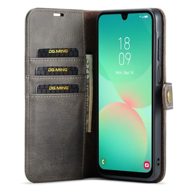 DG MING Samsung A26 5G 2-in-1 Magneetti Lompakkokotelo - Harmaa