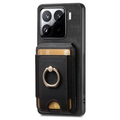 SKALO Xiaomi 15 2-in-1 Magneettinen Korttikotelo Suojakuori - Musta