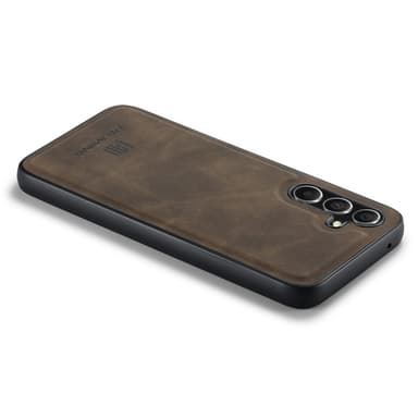 DG MING Samsung A36 5G Premium PU-nahka Hybrid Suojakuori - Tummanruskea