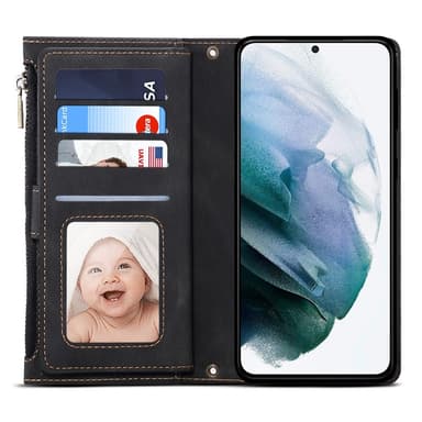 SKALO Samsung A26 5G ESEBLE Big Wallet Lompakkokotelo - Musta