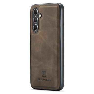 DG MING Samsung A36 5G Premium PU-nahka Hybrid Suojakuori - Tummanruskea