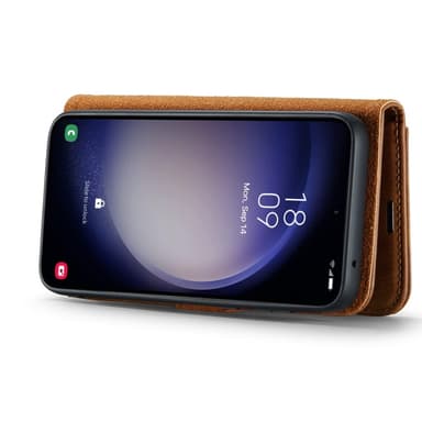 DG MING Samsung A36 5G 2-in-1 Magneetti Lompakkokotelo - Ruskea