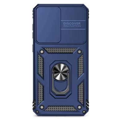 SKALO Samsung A56 5G Armor Metallirengas Kameraliukusuoja Suojakuori - Sininen