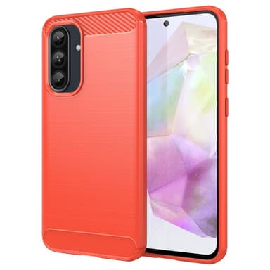 SKALO Samsung A56 5G Armor Carbon Suojakuori - Punainen