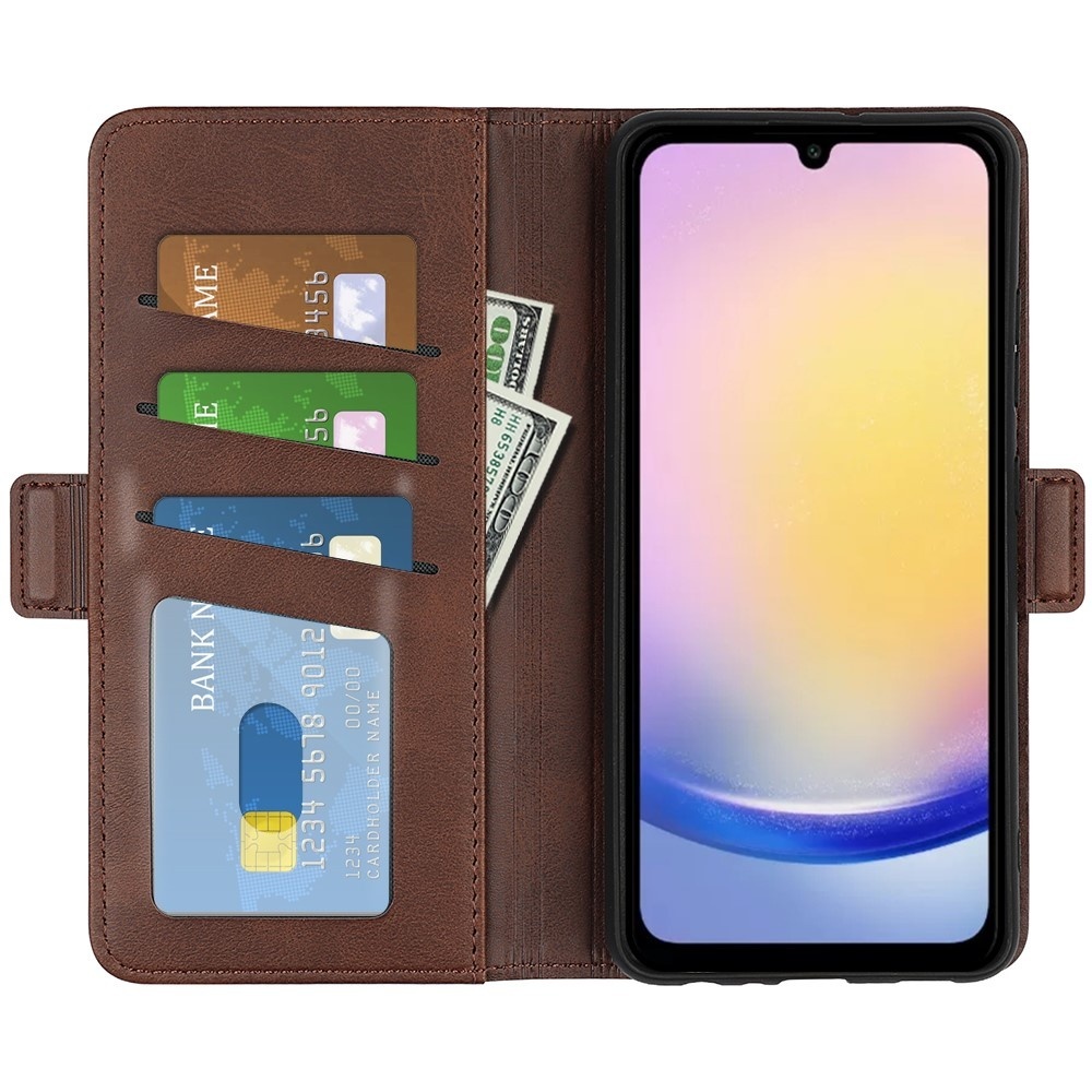 SKALO Samsung A26 5G Premium ID Lompakkokotelo - Ruskea