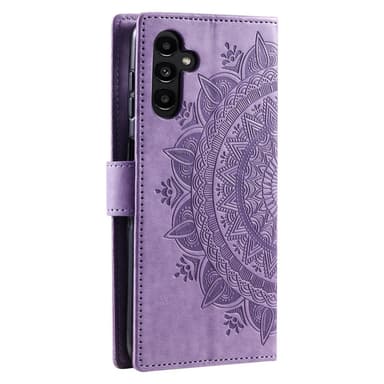 SKALO Samsung A26 5G Mandala Lompakkokotelo - Violetti