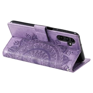 SKALO Samsung A26 5G Mandala Lompakkokotelo - Violetti