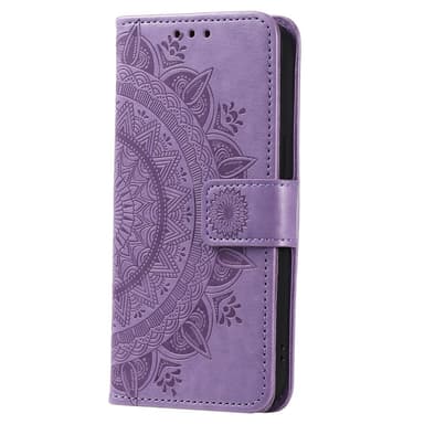 SKALO Samsung A26 5G Mandala Lompakkokotelo - Violetti
