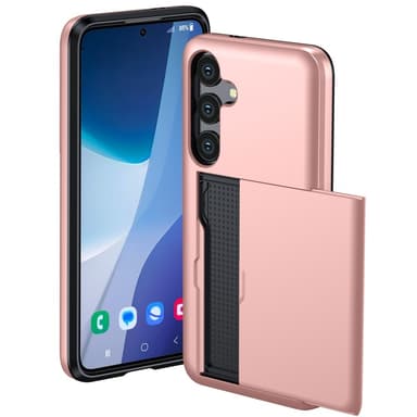 SKALO Samsung A36 5G Armor Korttikotelo Suojakuori - Musta
