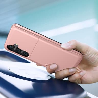 SKALO Samsung A36 5G Armor Korttikotelo Suojakuori - Musta