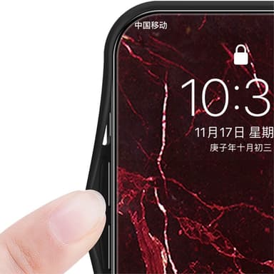 SKALO Samsung A56 5G Marmori Karkaistu Lasi TPU Suojakuori - #2