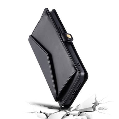 SKALO Samsung A26 5G PU-Nahkakuori Lompakkokotelo - Musta
