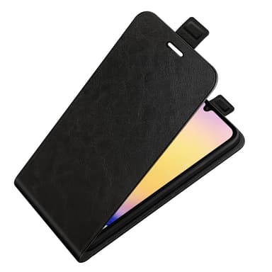 SKALO Samsung A26 5G Vertical Flip PU-Nahka Lompakkokotelo - Musta