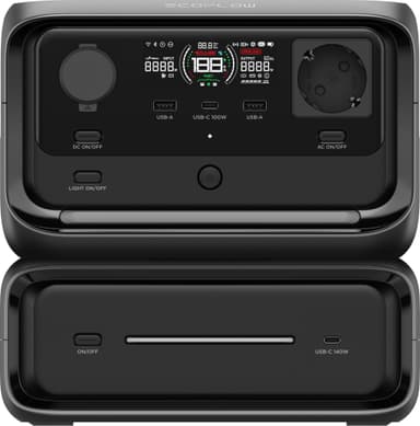 EcoFlow River 3 Max virta-asema EFRIVER3Max-EU-CBOX (musta)