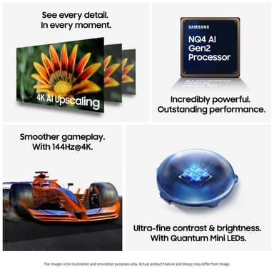 Samsung 55" QN80F 4K MiniLED älytelevisio (2025)
