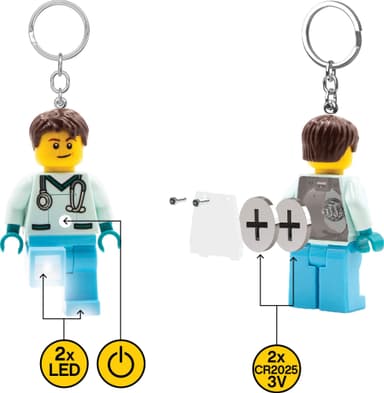 LEGO LED avaimenperä (lääkäri)