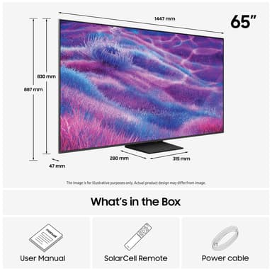 Samsung 65" QN80F 4K MiniLED älytelevisio (2025)