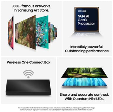 Samsung 85” The Frame Pro 4K MiniLED älytelevisio (2025)