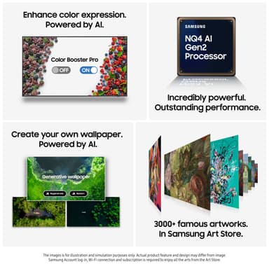 Samsung 50” The Frame 4K QLED älytelevisio (2025)