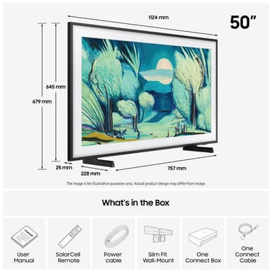 Samsung 50” The Frame 4K QLED älytelevisio (2025)