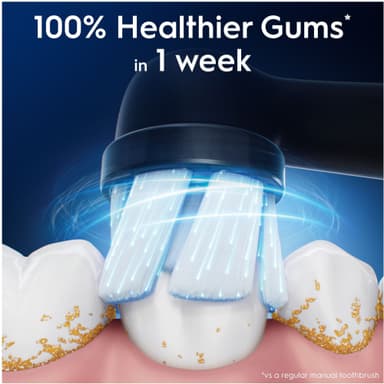 Oral-B iO Gentle Care vaihtoharjat 456968 (3 kpl, musta)