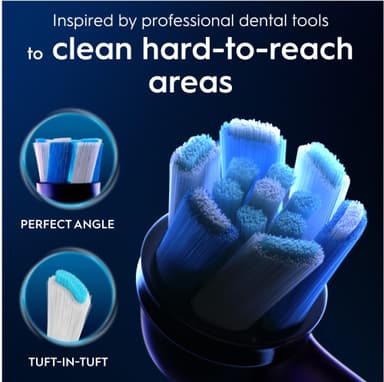 Oral-B iO Ultimate Clean vaihtoharjat 456753 (3 kpl, musta)