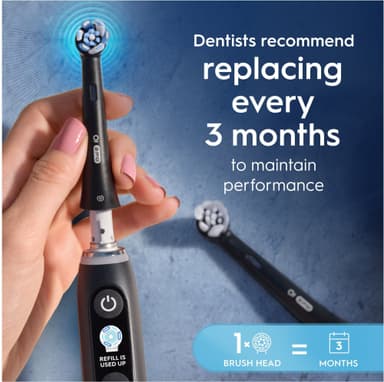 Oral-B iO Ultimate Clean vaihtoharjat 456753 (3 kpl, musta)