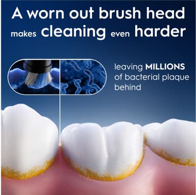 Oral-B iO Ultimate Clean vaihtoharjat 456753 (3 kpl, musta)