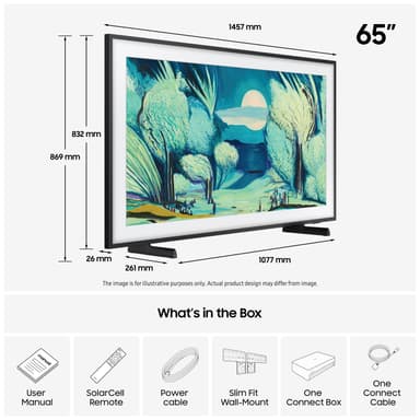 Samsung 65” The Frame 4K QLED älytelevisio (2025)