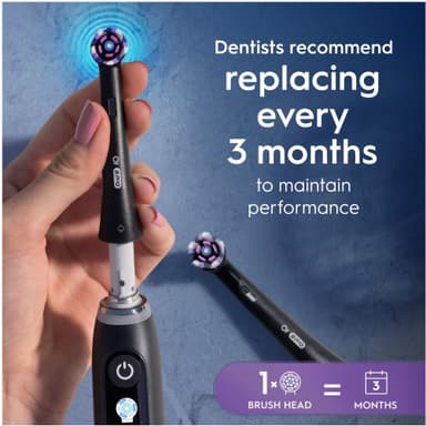 Oral-B iO Radiant White vaihtoharjat 457118 (3 kpl, musta)