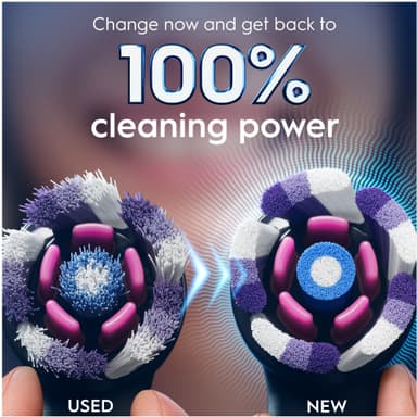 Oral-B iO Radiant White vaihtoharjat 457118 (3 kpl, musta)