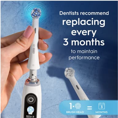 Oral-B iO Ultimate Clean vaihtoharjat 195546 (6 kpl, valkoinen)