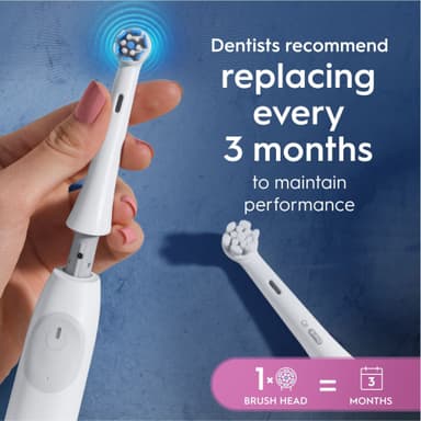 Oral-B iO Gentle Care vaihtoharjat 195485 (6 kpl, valkoinen)