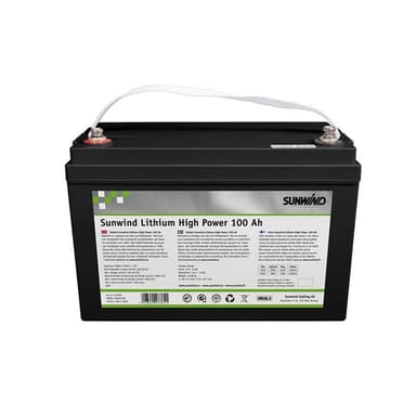 Litium akku High Power 12/100 Ah